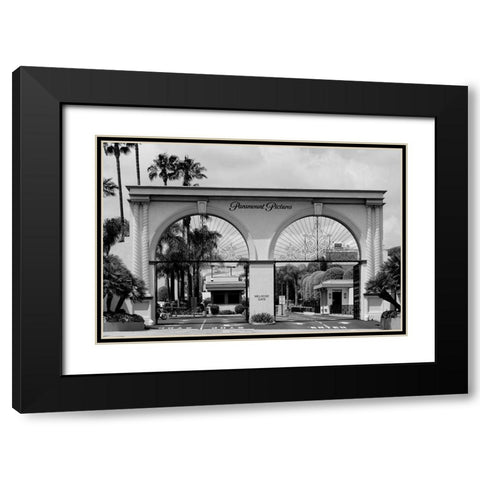 Paramount Pictures entrance gate Hollywood Los Angeles California Black Modern Wood Framed Art Print with Double Matting by Highsmith, Carol