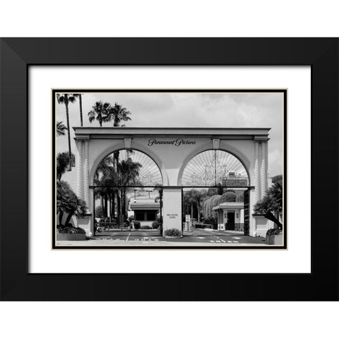 Paramount Pictures entrance gate Hollywood Los Angeles California Black Modern Wood Framed Art Print with Double Matting by Highsmith, Carol