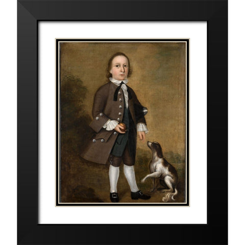 Jeremiah Belknap Black Modern Wood Framed Art Print with Double Matting by Badger, Joseph