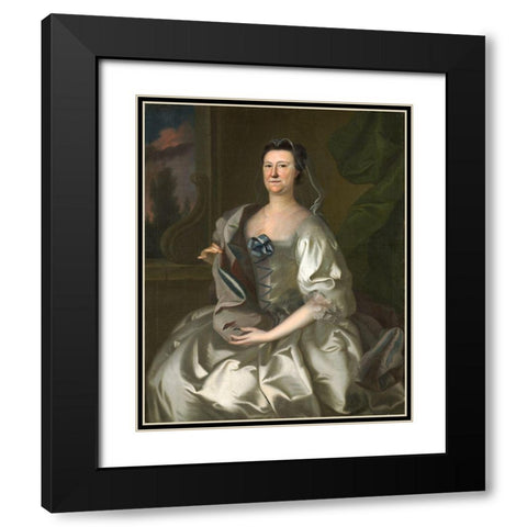 Hannah Wentworth Atkinson Black Modern Wood Framed Art Print with Double Matting by Blackburn, Joseph
