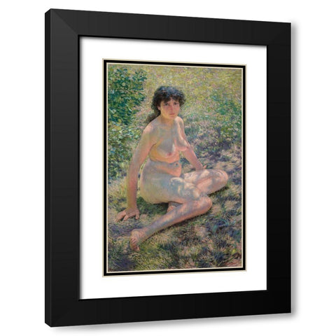 July Black Modern Wood Framed Art Print with Double Matting by Bacher, Otto H.