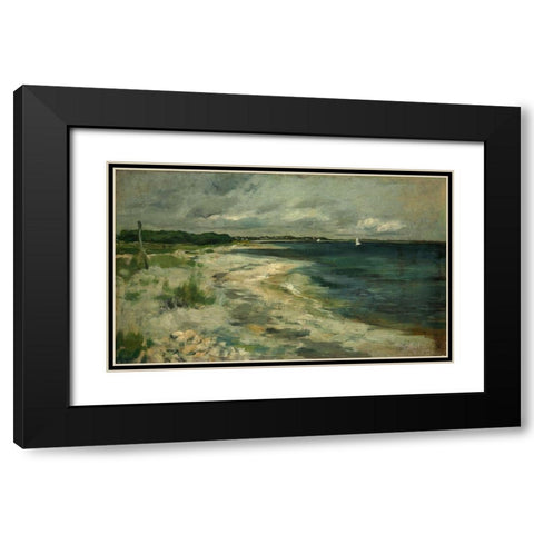 Storm Clouds Black Modern Wood Framed Art Print with Double Matting by Twachtman, John Henry