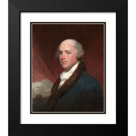 Wilson Cary Nicholas Black Modern Wood Framed Art Print with Double Matting by Stuart, Gilbert