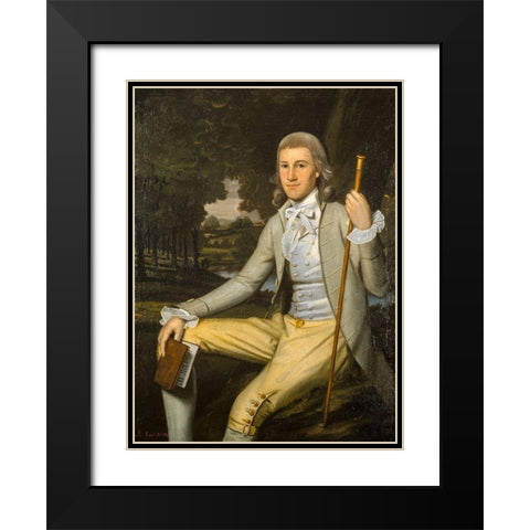 Moses Seymour Jr Black Modern Wood Framed Art Print with Double Matting by Earl, Ralph