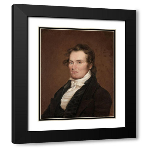 James G McKinney Black Modern Wood Framed Art Print with Double Matting by Jouett, Matthew Harris