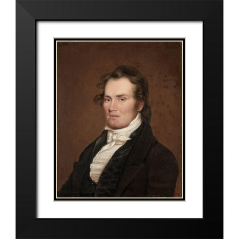 James G McKinney Black Modern Wood Framed Art Print with Double Matting by Jouett, Matthew Harris