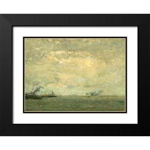 The Dutchman Black Modern Wood Framed Art Print with Double Matting by Gottwald, Frederick