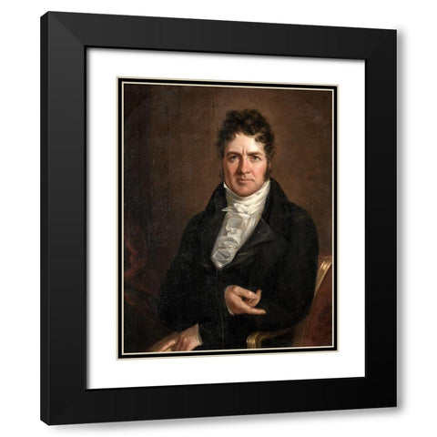 Thomas Abthorpe Cooper Black Modern Wood Framed Art Print with Double Matting by Jarvis, John Wesley