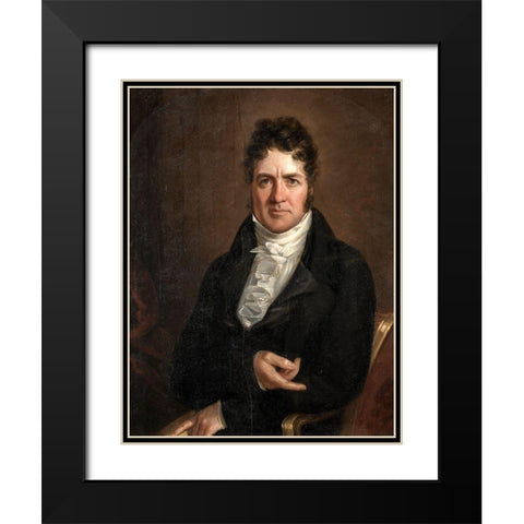 Thomas Abthorpe Cooper Black Modern Wood Framed Art Print with Double Matting by Jarvis, John Wesley