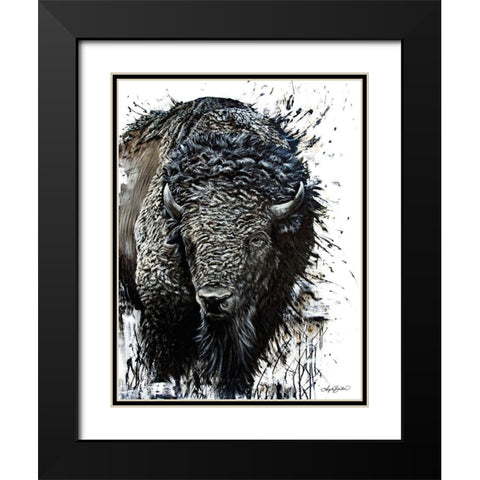 Prairie Giant   Black Modern Wood Framed Art Print with Double Matting by Bawden, Angela