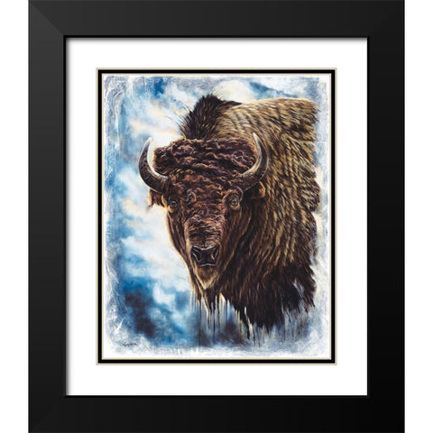 Determination Black Modern Wood Framed Art Print with Double Matting by Bawden, Angela