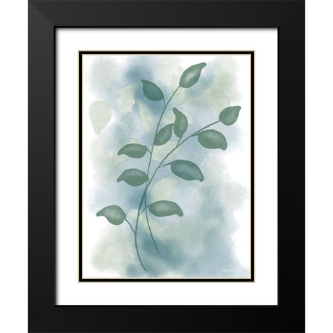 Bohemian Botanical I Black Modern Wood Framed Art Print with Double Matting by Bawden, Angela