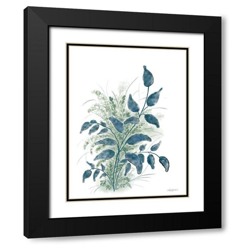 Bohemian Botanical II Black Modern Wood Framed Art Print with Double Matting by Bawden, Angela