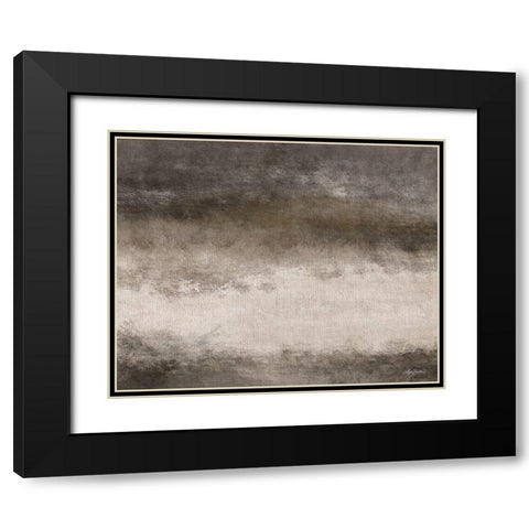 Mocha Java Abstract 2 Black Modern Wood Framed Art Print with Double Matting by Bawden, Angela