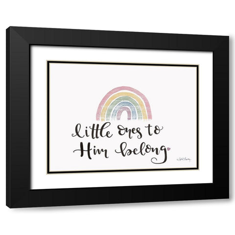 Little ones to Him Belong    Black Modern Wood Framed Art Print with Double Matting by Chavez, April