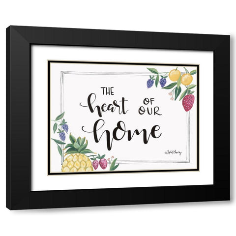 Fruit - Heart of Our Home Black Modern Wood Framed Art Print with Double Matting by Chavez, April