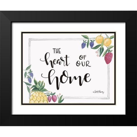 Fruit - Heart of Our Home Black Modern Wood Framed Art Print with Double Matting by Chavez, April