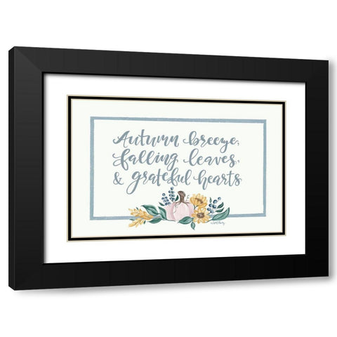 Autumn Breeze Black Modern Wood Framed Art Print with Double Matting by Chavez, April