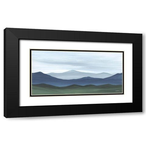 Storm Over the Mountains Black Modern Wood Framed Art Print with Double Matting by Chavez, April