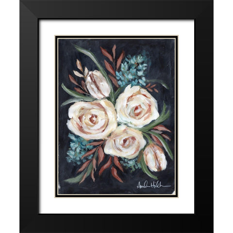 A Whisper of Blue Black Modern Wood Framed Art Print with Double Matting by Hilburn, Amanda