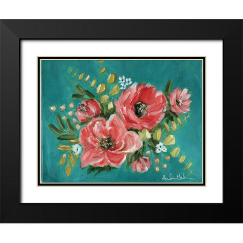 Unusual Palette Black Modern Wood Framed Art Print with Double Matting by Hilburn, Amanda