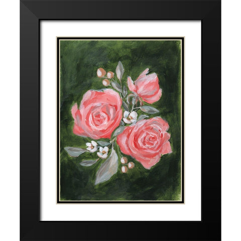 Full Bloom Black Modern Wood Framed Art Print with Double Matting by Hilburn, Amanda