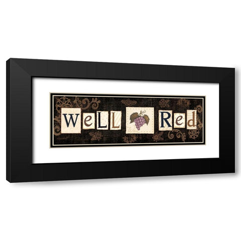 Well Red Black Modern Wood Framed Art Print with Double Matting by LaPoint, Annie