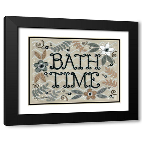 Bath Time Black Modern Wood Framed Art Print with Double Matting by LaPoint, Annie