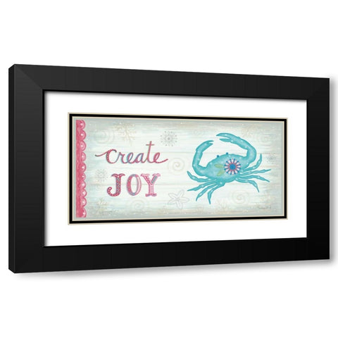 Create Joy Black Modern Wood Framed Art Print with Double Matting by LaPoint, Annie