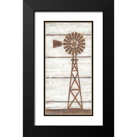 Farmhouse Windmill II Black Modern Wood Framed Art Print with Double Matting by LaPoint, Annie