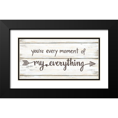 My Everything Black Modern Wood Framed Art Print with Double Matting by LaPoint, Annie