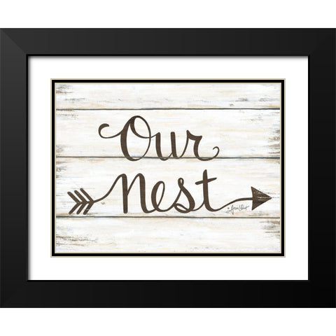 Our Nest Black Modern Wood Framed Art Print with Double Matting by LaPoint, Annie