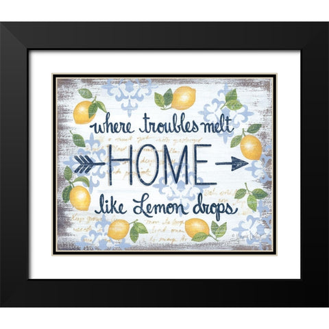 Lemon Home    Black Modern Wood Framed Art Print with Double Matting by LaPoint, Annie