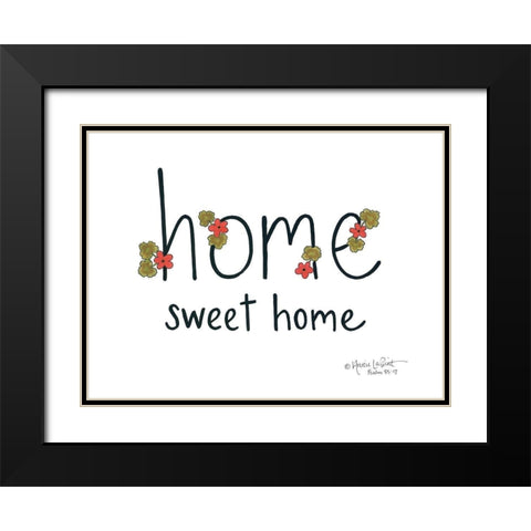 Home Sweet Home Black Modern Wood Framed Art Print with Double Matting by LaPoint, Annie