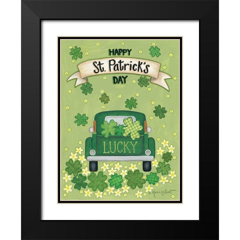Lucky Truck Black Modern Wood Framed Art Print with Double Matting by LaPoint, Annie