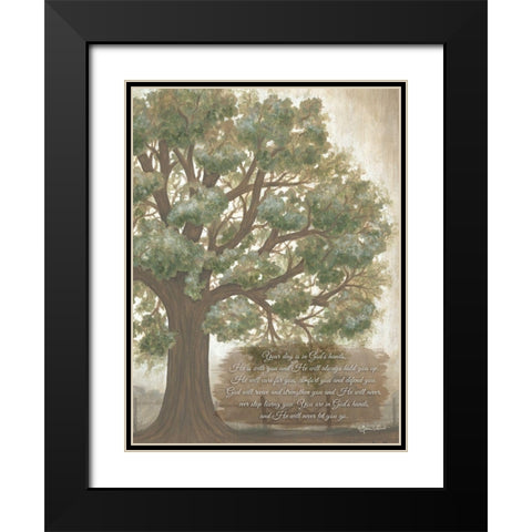 Your Day is in Gods Hands Black Modern Wood Framed Art Print with Double Matting by LaPoint, Annie