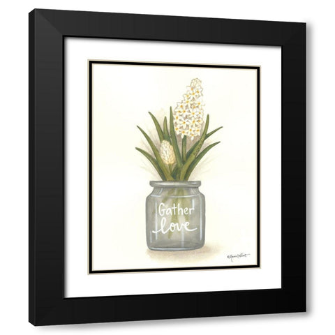 Gather Love Hyacinth Black Modern Wood Framed Art Print with Double Matting by LaPoint, Annie