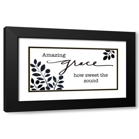 Amazing Grace Black Modern Wood Framed Art Print with Double Matting by LaPoint, Annie