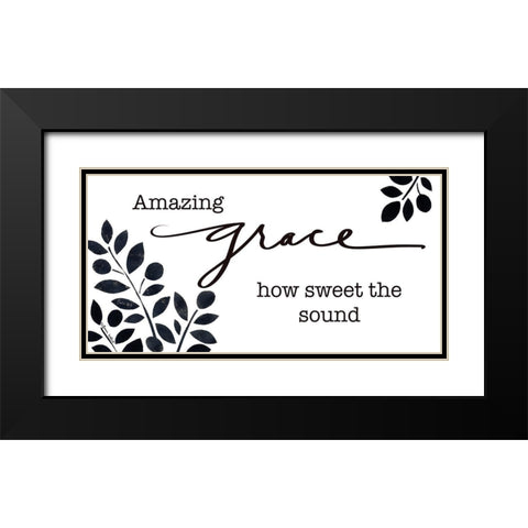 Amazing Grace Black Modern Wood Framed Art Print with Double Matting by LaPoint, Annie
