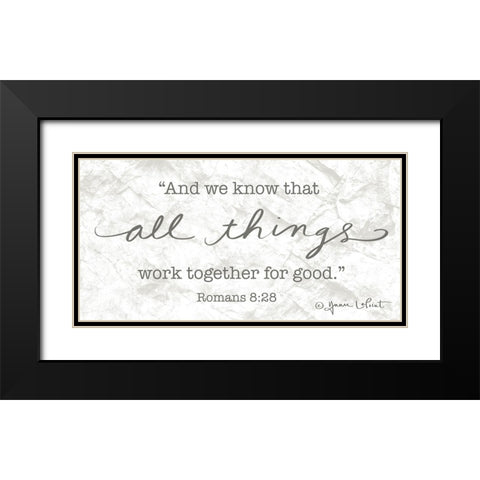 All Things Black Modern Wood Framed Art Print with Double Matting by LaPoint, Annie
