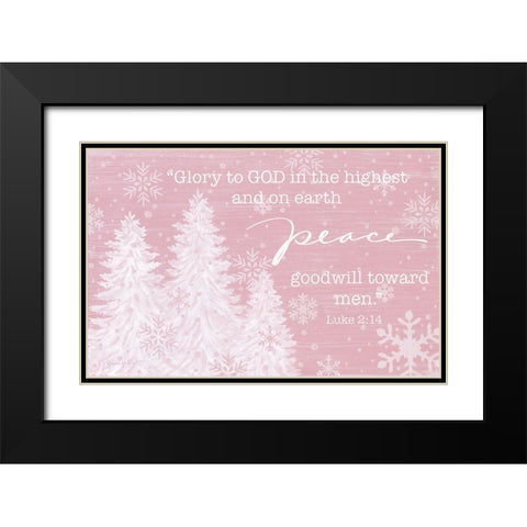 Glory to God Black Modern Wood Framed Art Print with Double Matting by LaPoint, Annie