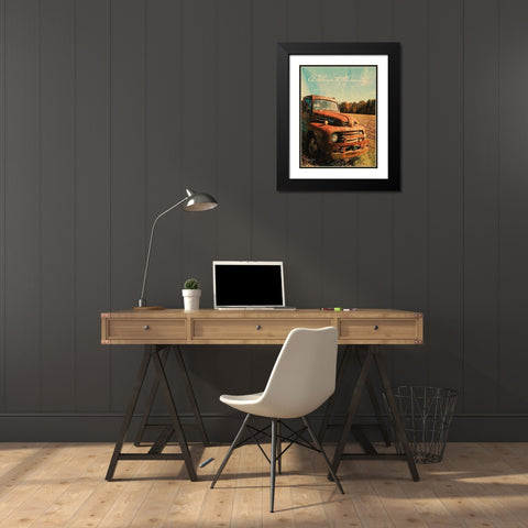 Welcome to the Country Black Modern Wood Framed Art Print with Double Matting by Smith, Anthony