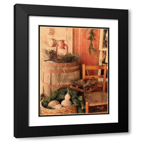 Vintage Skates Black Modern Wood Framed Art Print with Double Matting by Smith, Anthony