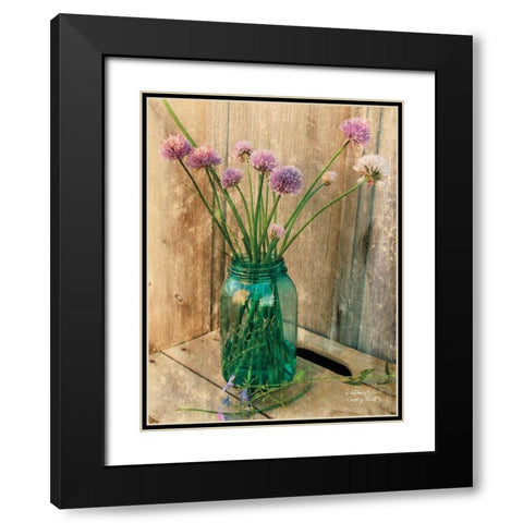 Country Chives Black Modern Wood Framed Art Print with Double Matting by Smith, Anthony