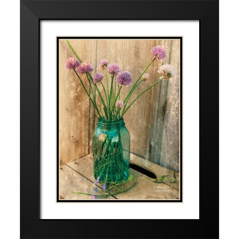 Country Chives Black Modern Wood Framed Art Print with Double Matting by Smith, Anthony
