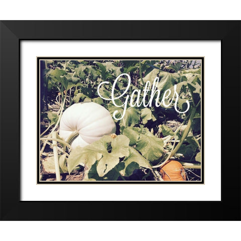 Gather Black Modern Wood Framed Art Print with Double Matting by Smith, Anthony