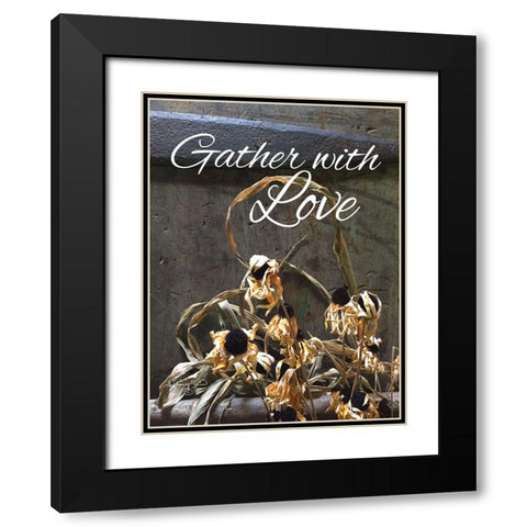 Gather with Love Black Modern Wood Framed Art Print with Double Matting by Smith, Anthony