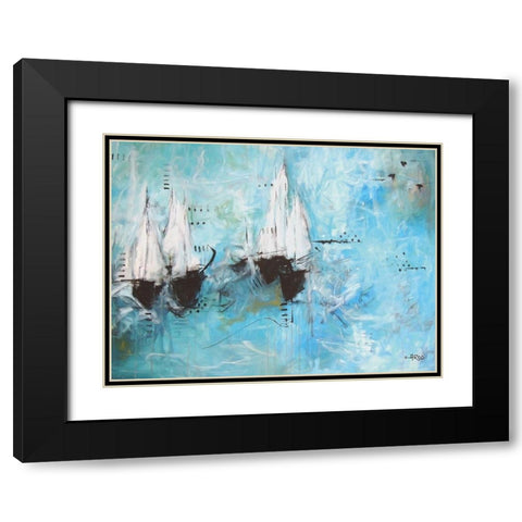 No Rain Black Modern Wood Framed Art Print with Double Matting by Rodridgue, Annie