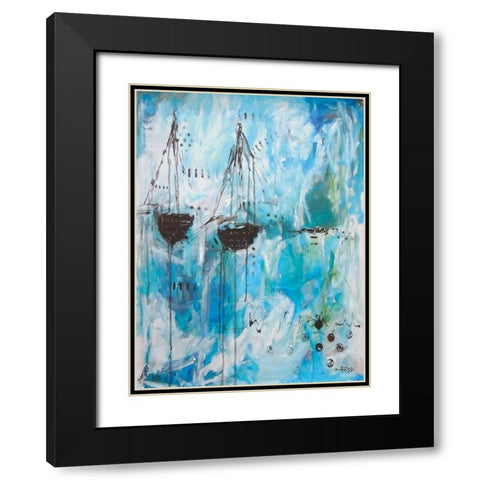 In Peace Black Modern Wood Framed Art Print with Double Matting by Rodridgue, Annie