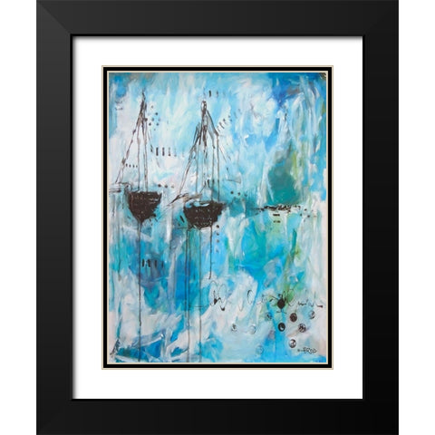 In Peace Black Modern Wood Framed Art Print with Double Matting by Rodridgue, Annie